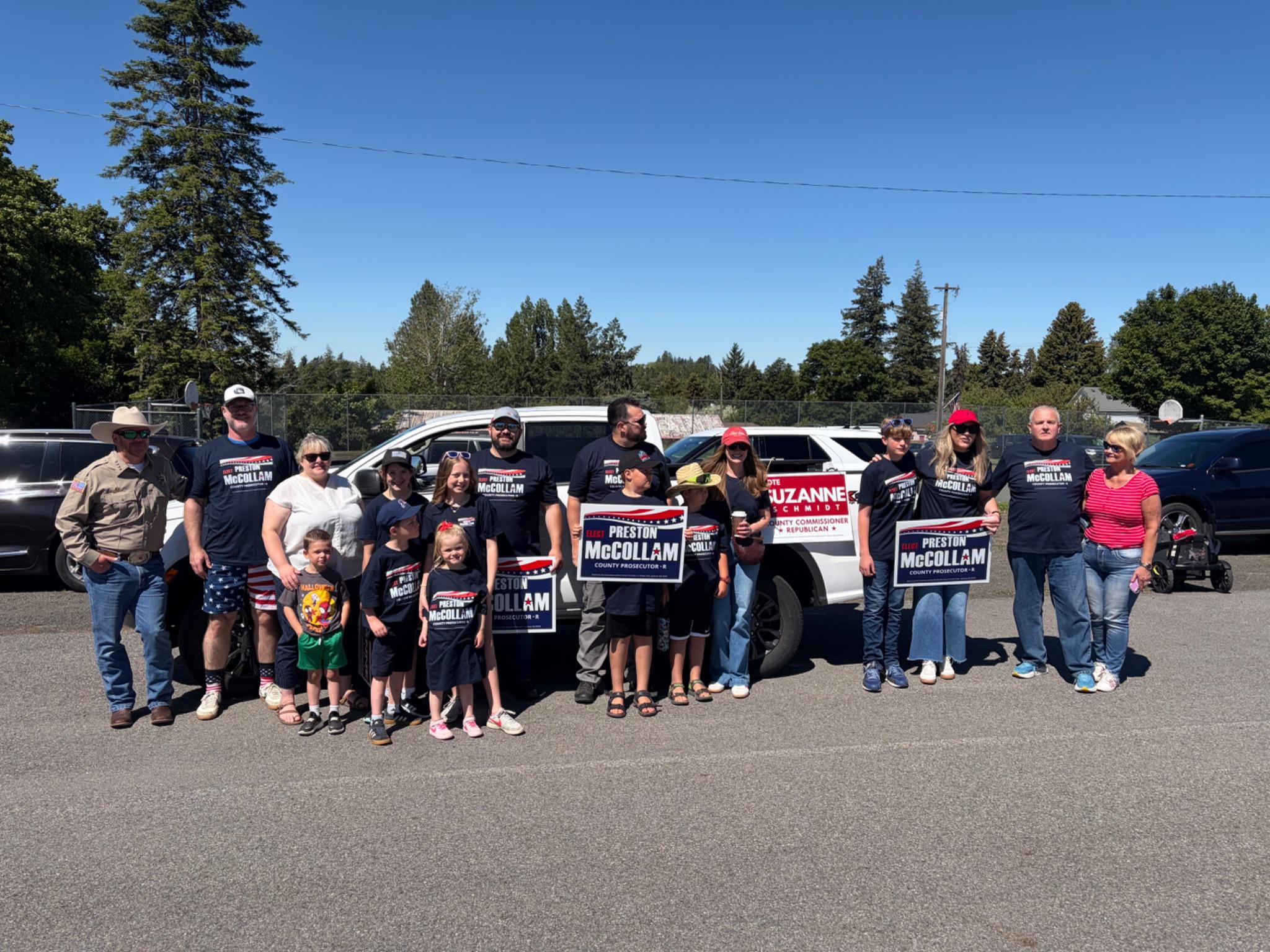 Community members at a Spokane County campaign gathering